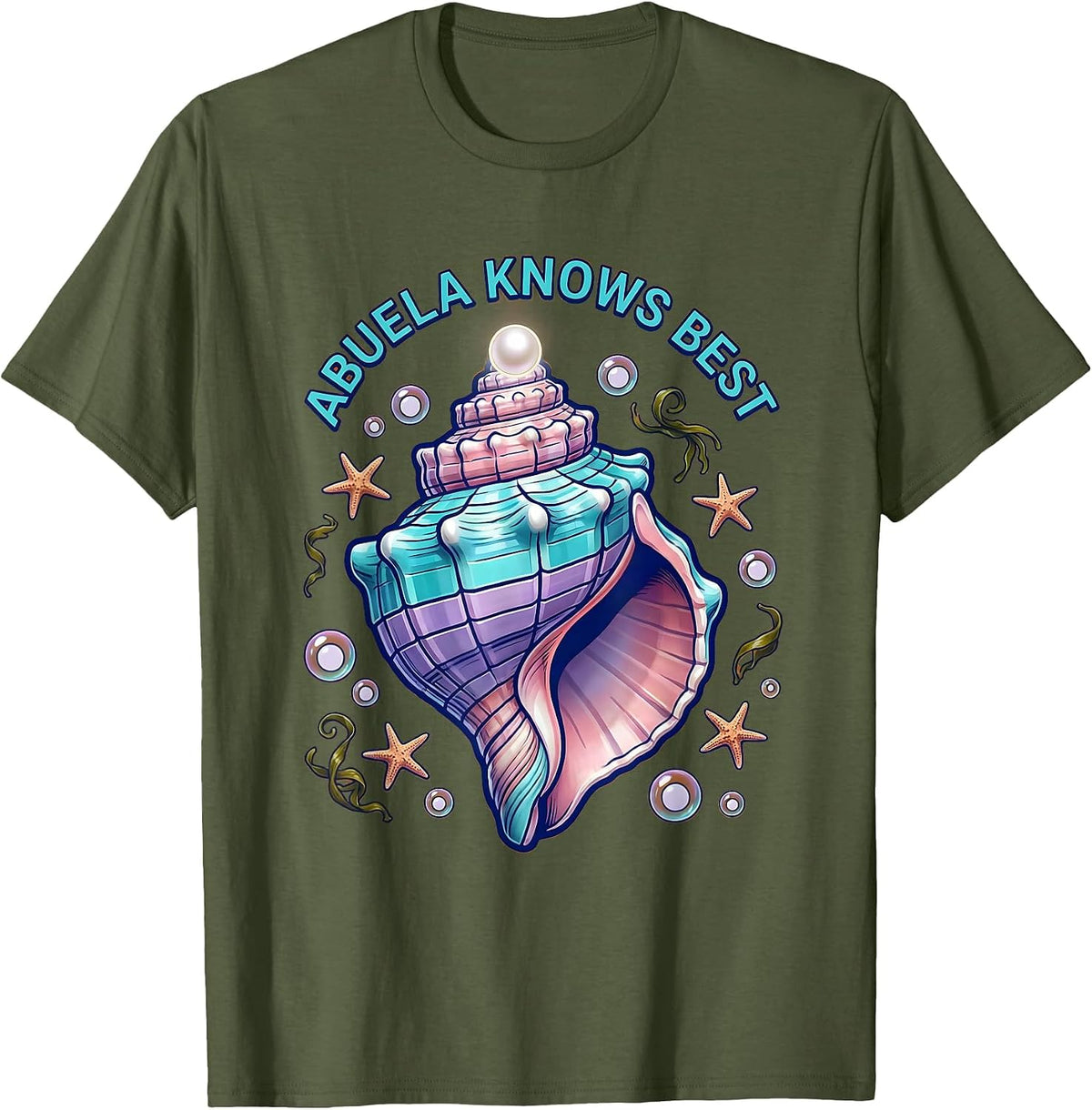 Men's Abuela Knows Best Mexican Heritage Design T-Shirt - Olive Green