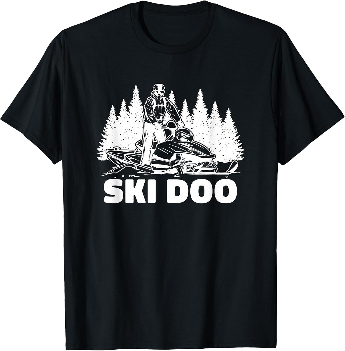 Snowmobiling Snow Machine Snowmobile - Ski Doo T-Shirt - Black