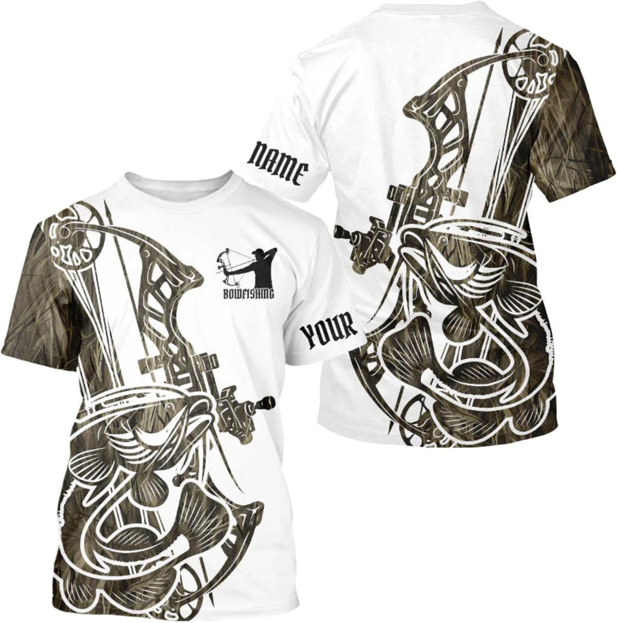 Catfish Fishing Customize Name 3D All Over Printed T-Shirts for Men, Personalized Catfish Fishing Gifts - Style 6