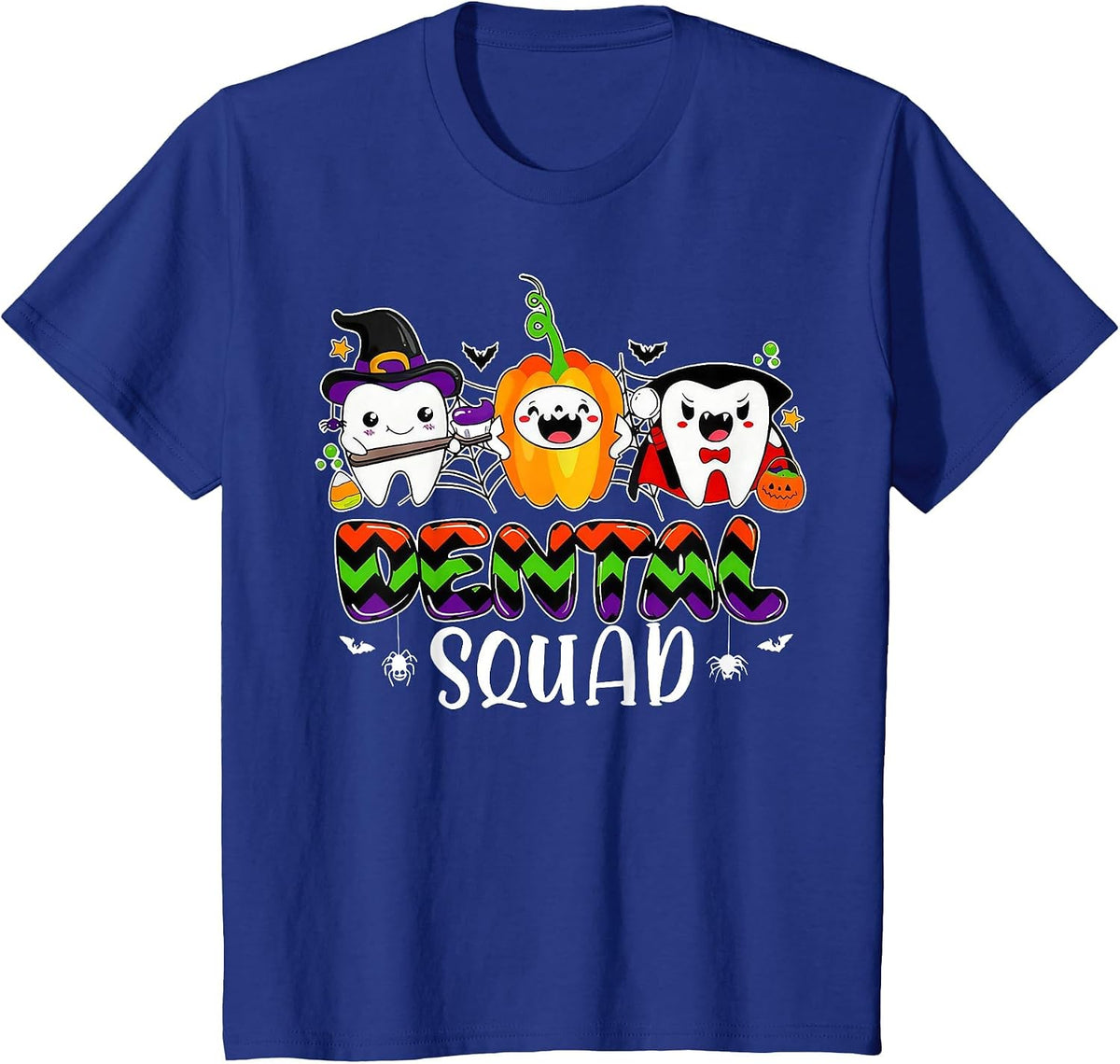 Dental Squad Teeth Dentist Assistant Halloween Costume T-Shirt - Royal Blue