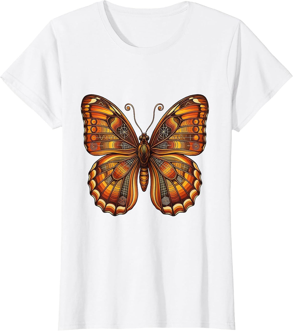 Math Teacher Butterfly Wings Equations Design T-Shirt - White