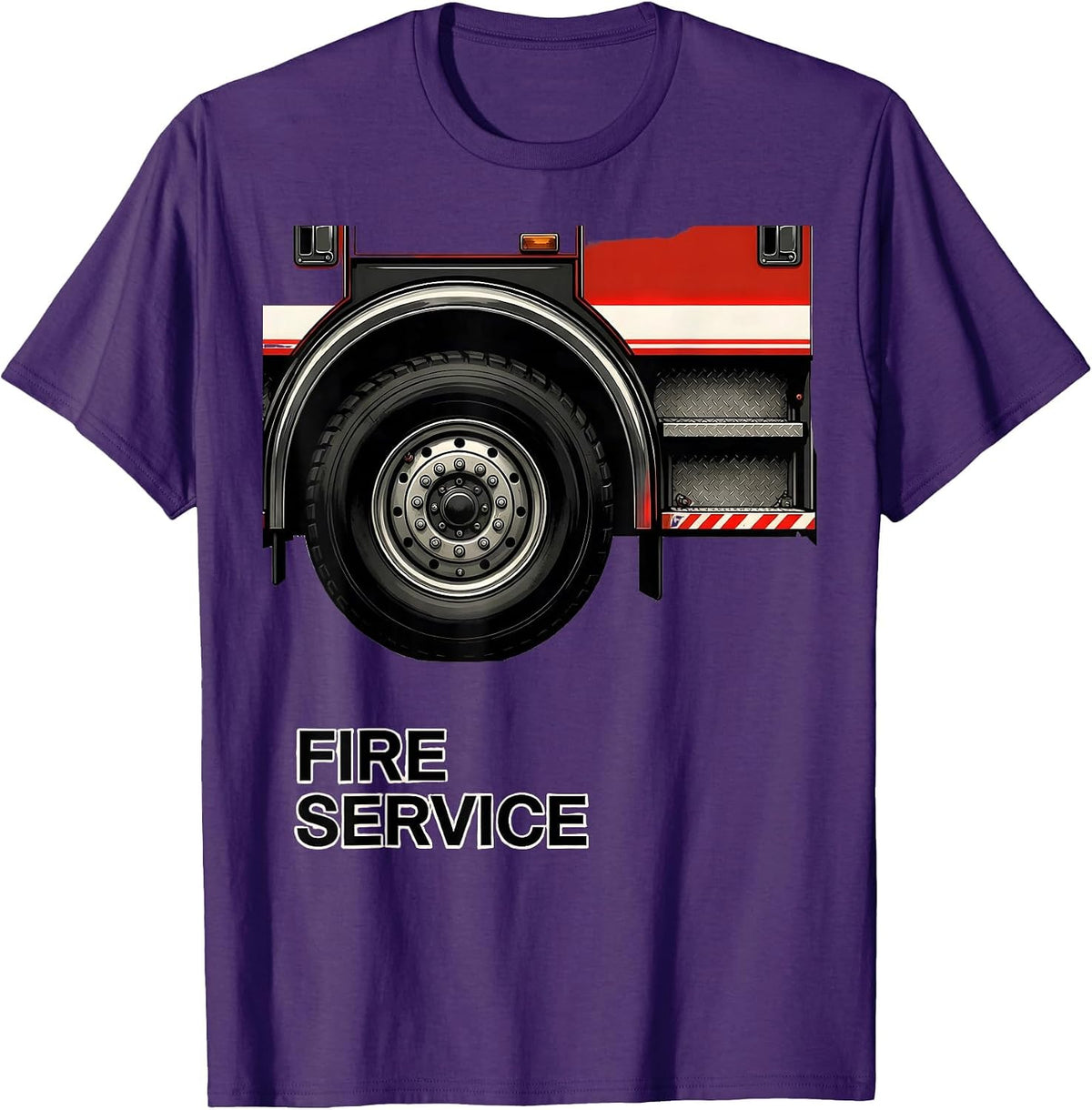 Men's Fire Service Swiss International Firefighter Humor Pride T-Shirt - Purple