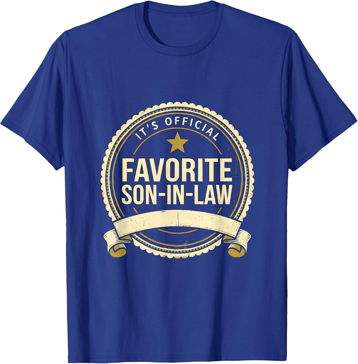 It's Official Favorite Son-In-Law Funny Family Humor Gift T-Shirt - Royal Blue