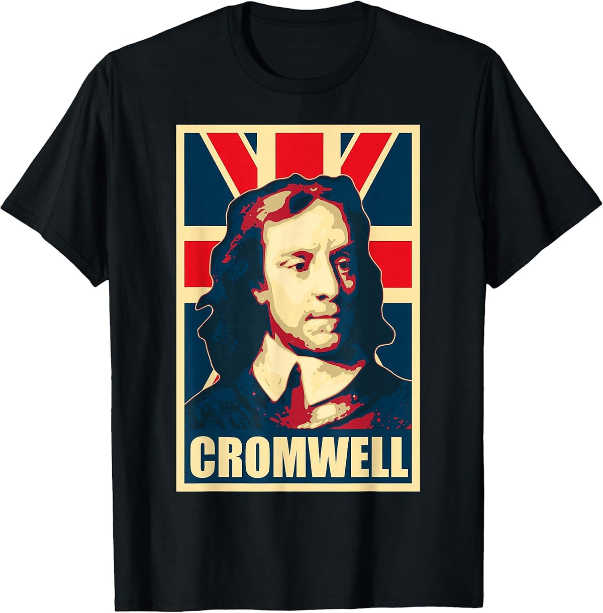 Oliver Cromwell English General and Statesman T-Shirt - Black
