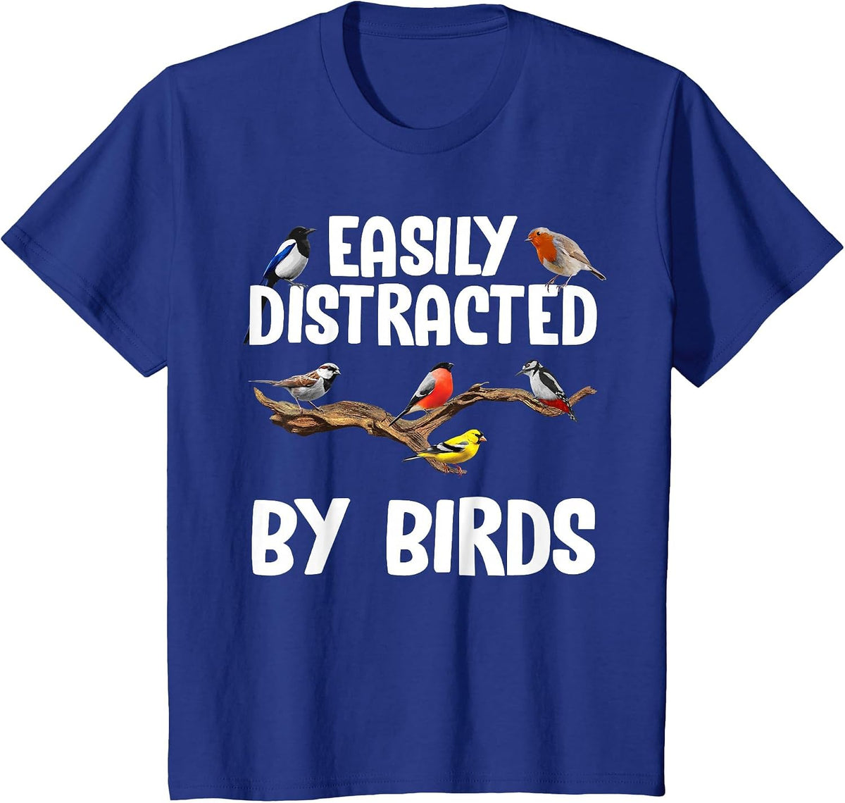 Funny Bird Watching Art for Men Women Kid Birder Birdwatcher T-Shirt - Royal Blue