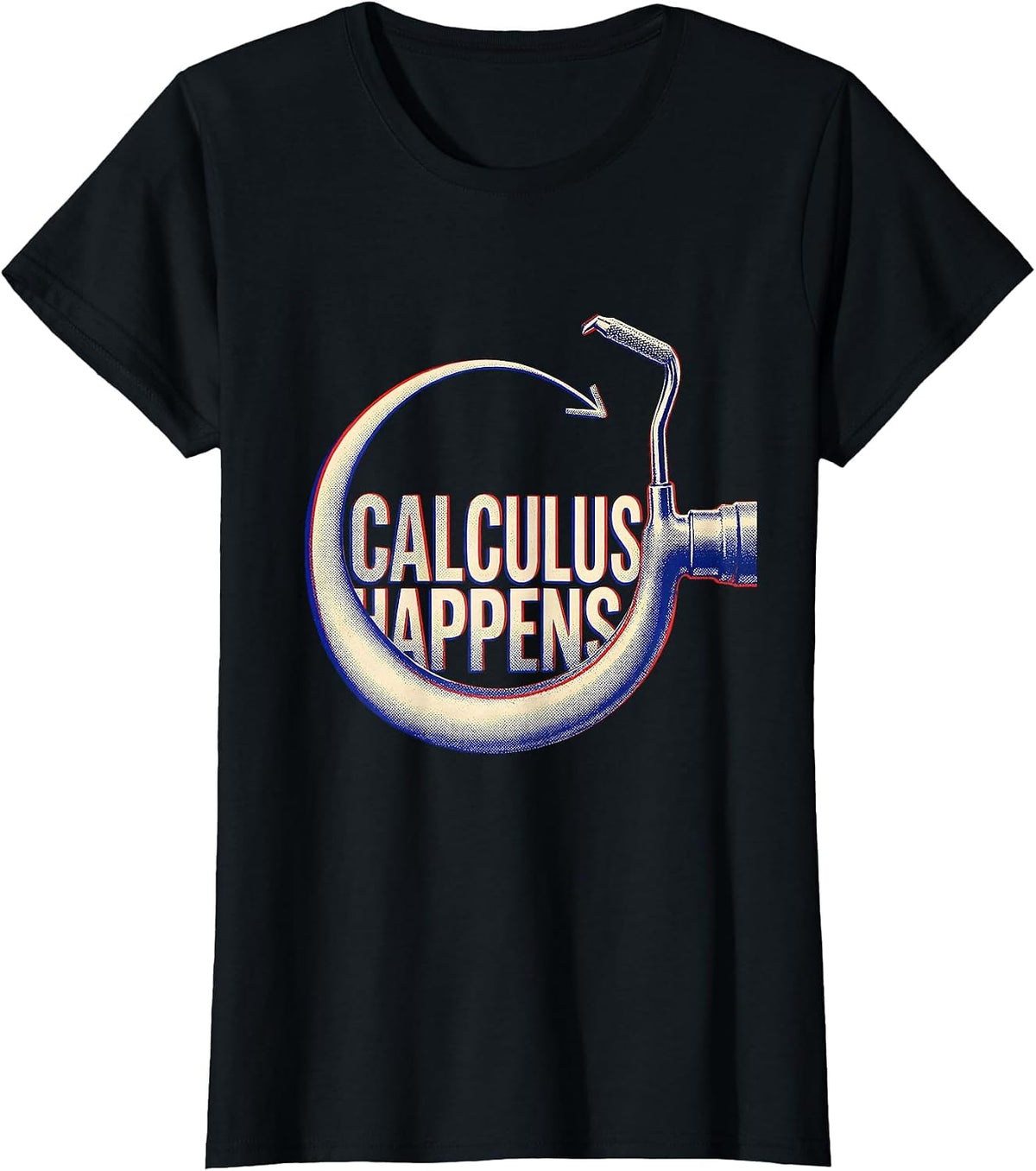 Calculus Happens Funny Dental Hygienist Dental Assistant T-Shirt - Black