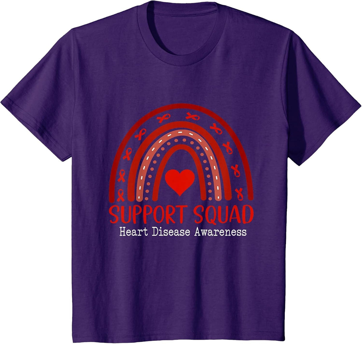 Heart Disease Awareness Month Open Heart Diseases Surgery T-Shirt - Purple
