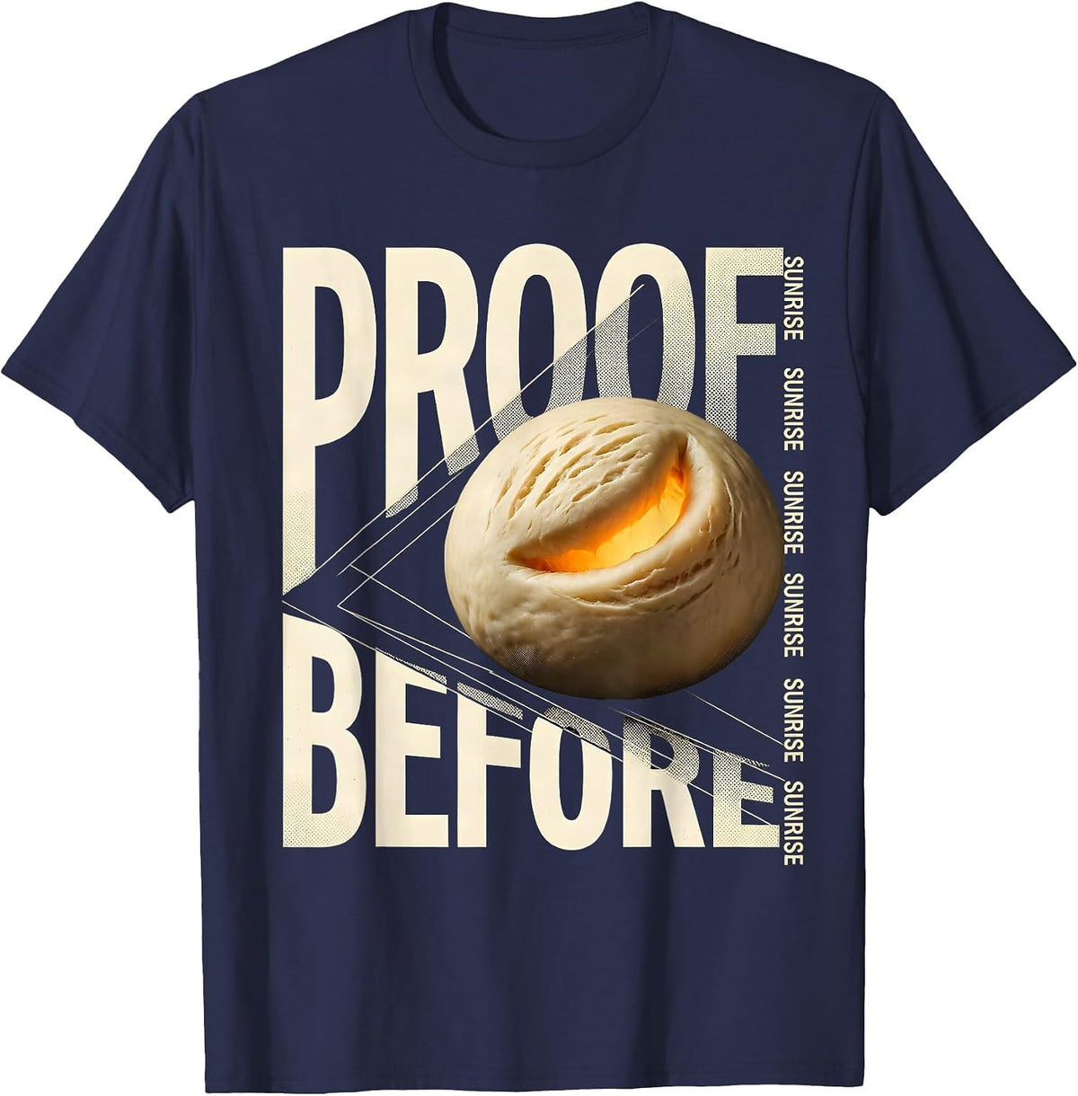 Men's Proof Before Sunrise Funny EMT Paramedic First Responder T-Shirt - Navy Blue