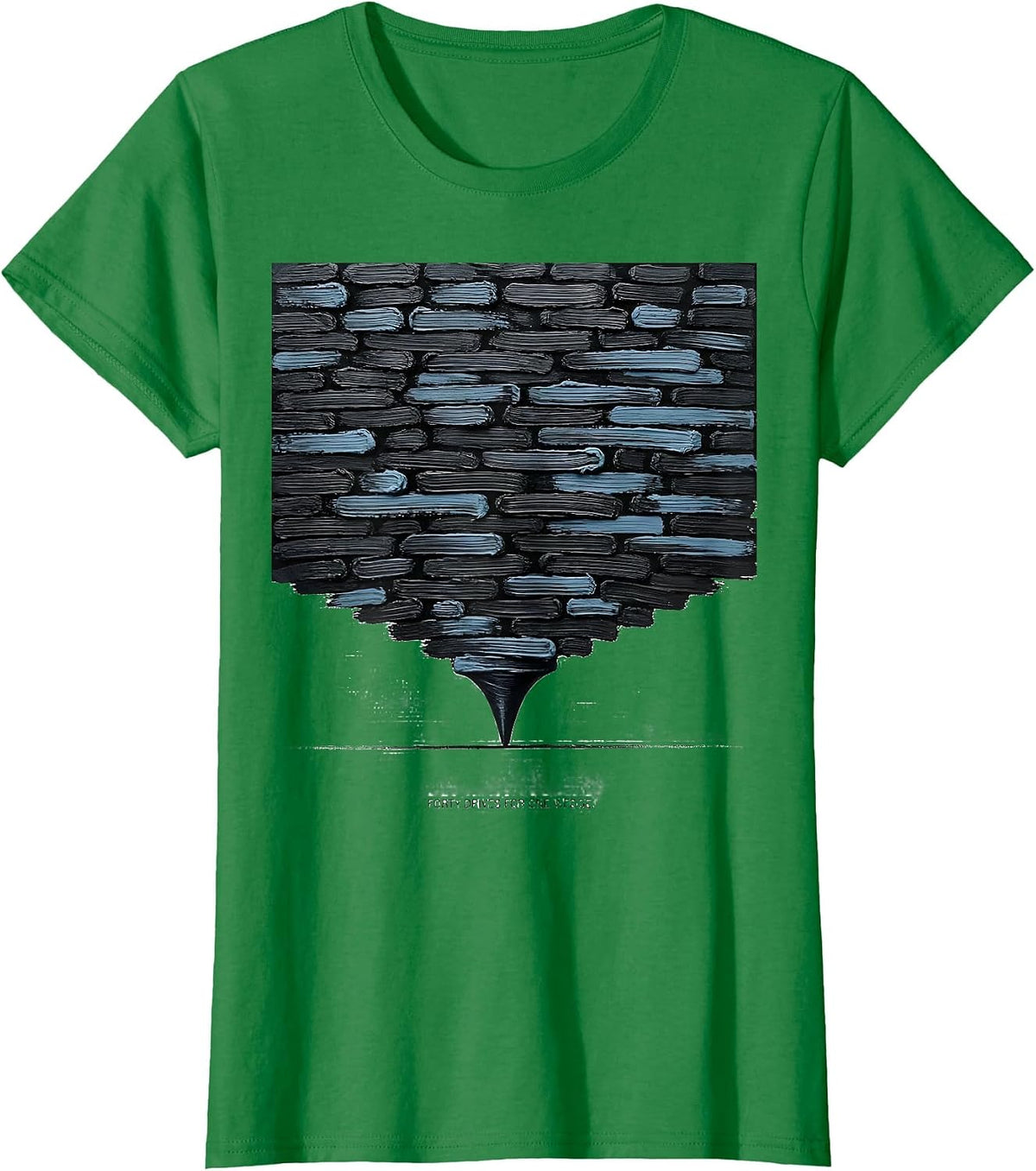 Women's Forty Drives For One Wedge Funny Storm Chaser Tornado T-Shirt - Kelly Green