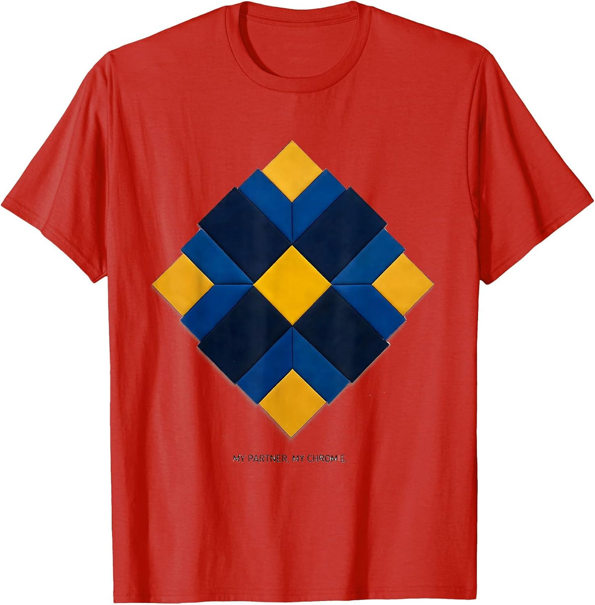 Men's My Partner, My Chromie Heartfelt Down Syndrome Awareness T-Shirt - Red