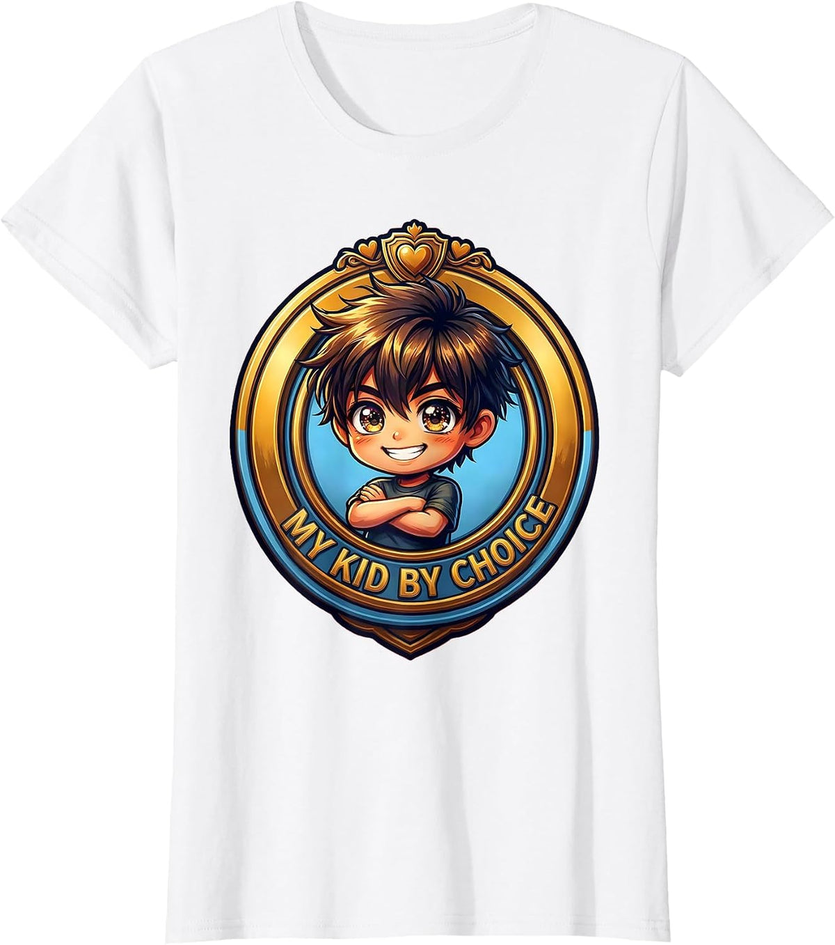 Women's My Kid By Choice Son In Law Favorite Child Design T-Shirt - White