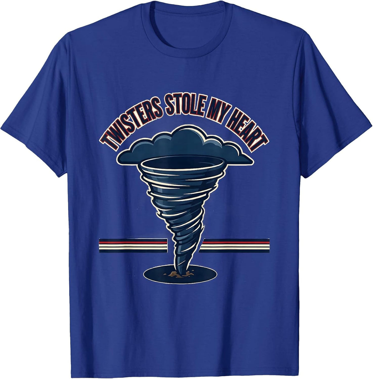 Men's Twisters Stole My Heart Sports Storm Chaser Tornado T-Shirt - Royal Blue