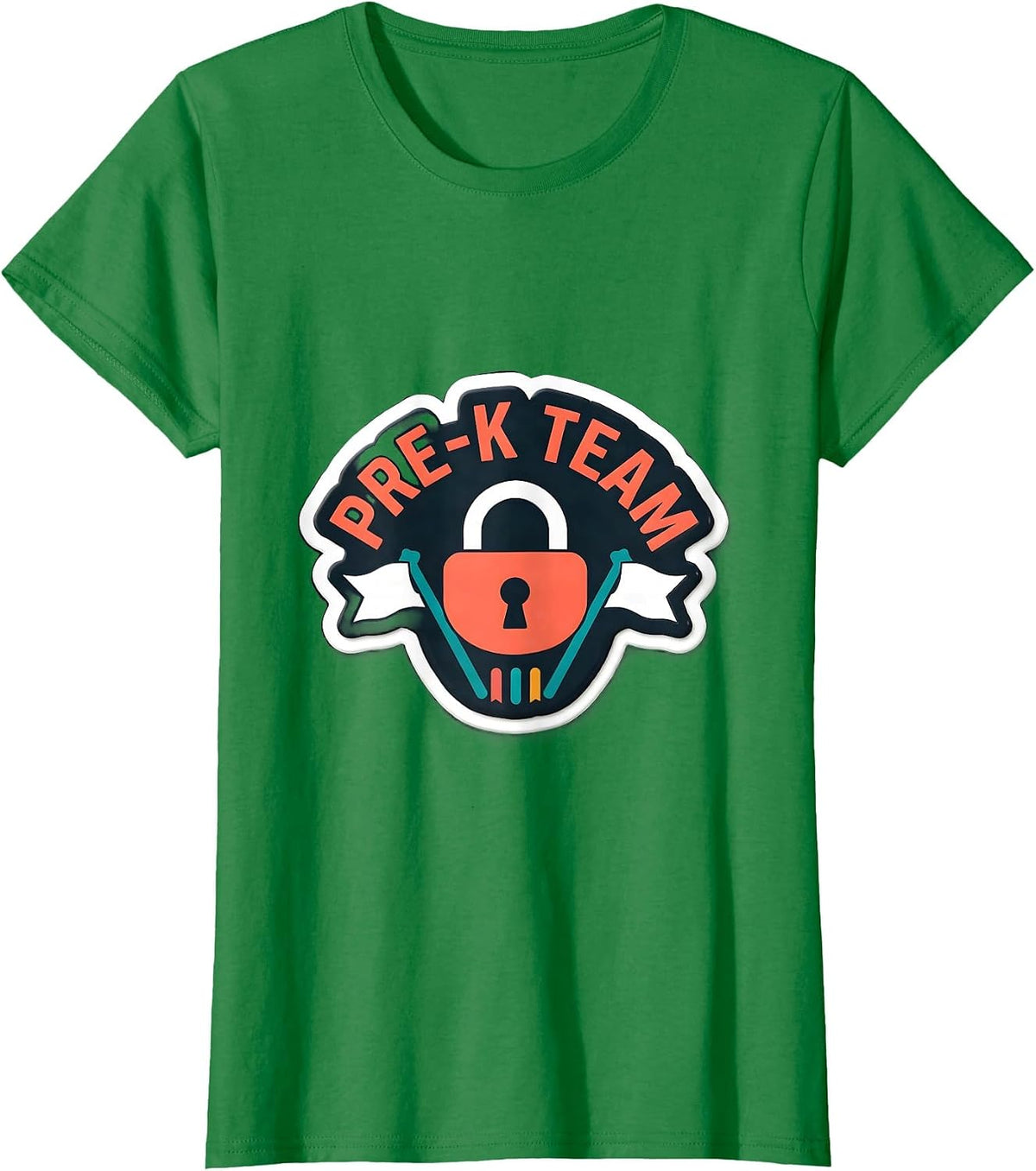 Women's Pre-K Team Cute Pre-Kindergarten Back to School First Day T-Shirt - Kelly Green