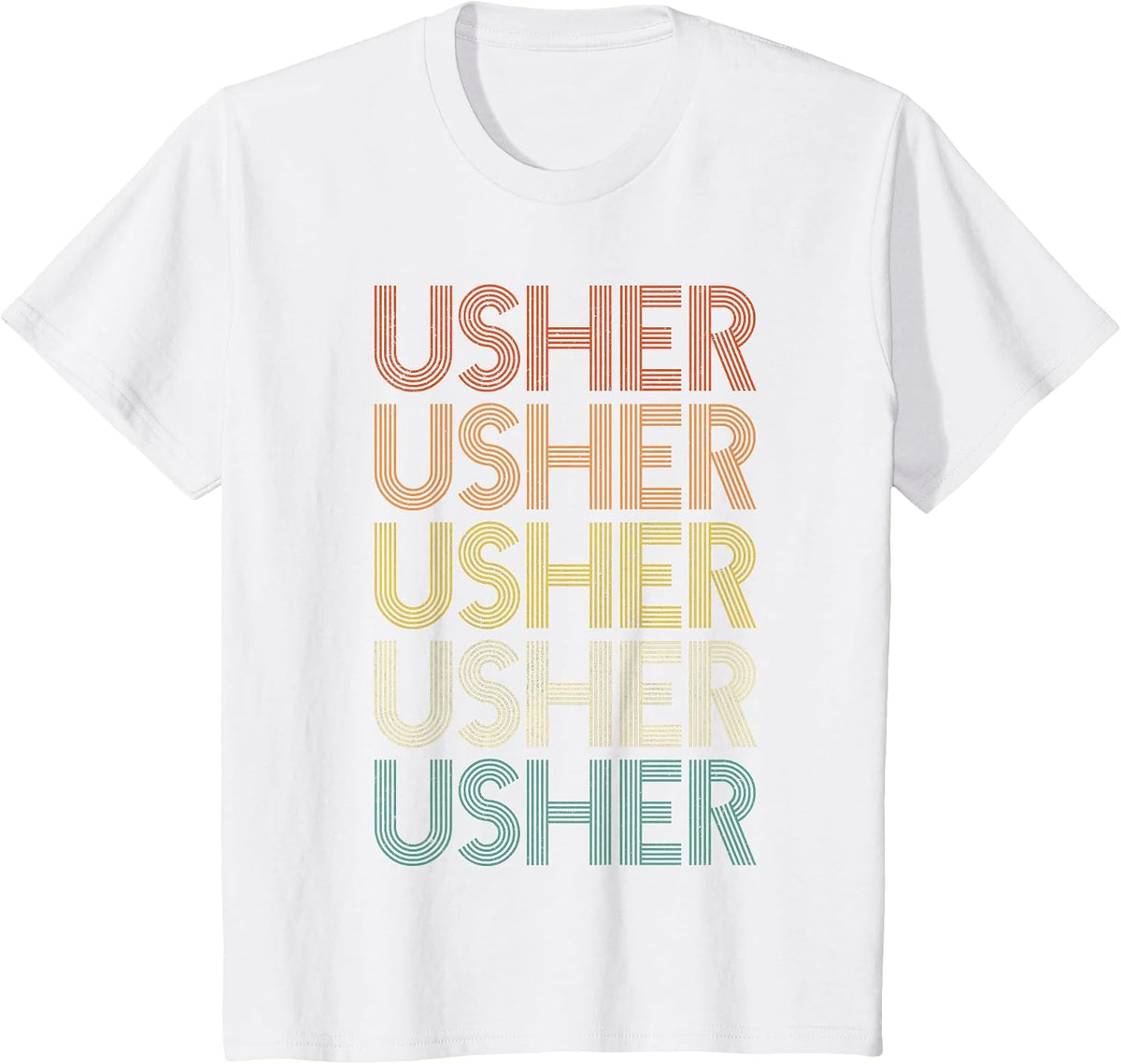 Usher Vintage Retro T-Shirt - White