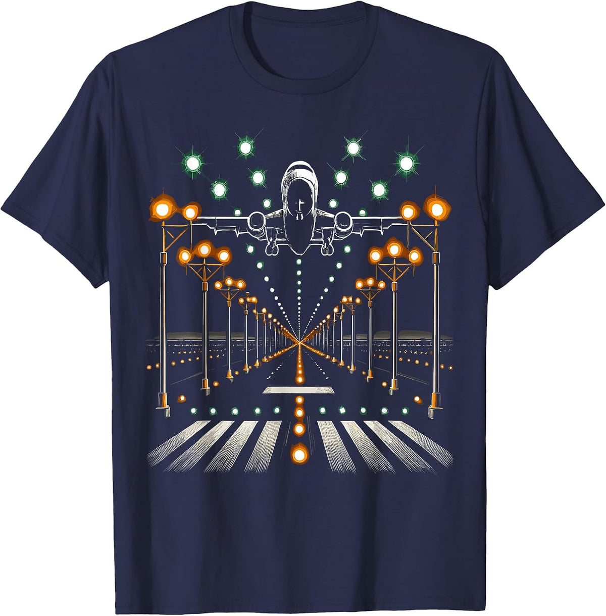 Pilot Funny Aviator Aviation Airplane T-Shirt - Navy Blue