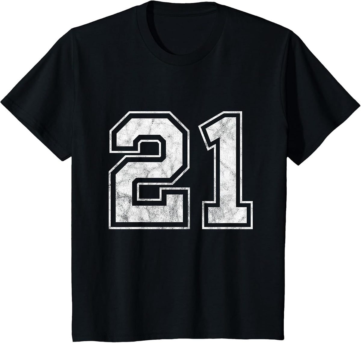 Number 21 T-Shirt - Black