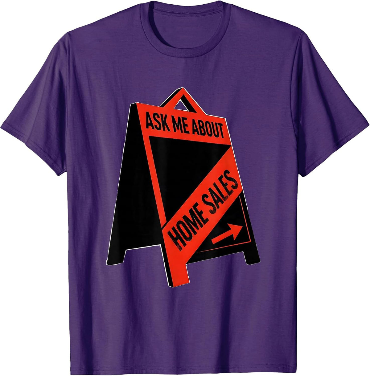Men's Ask Me About Home Sales Funny Realtor Real Estate Agent T-Shirt - Purple