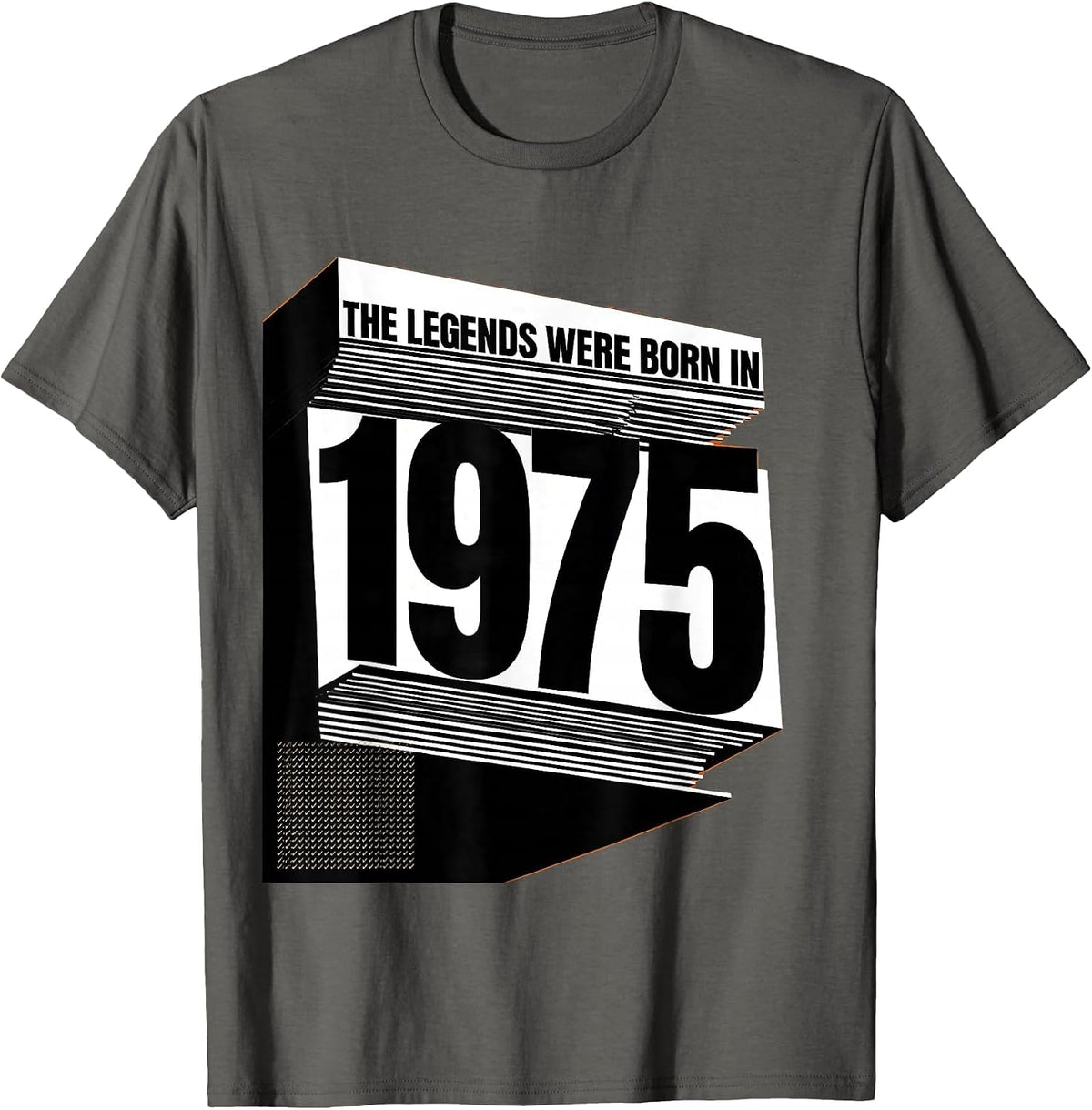 The Legends Were Born In 1975 Vintage Birthday Dad Gift T-Shirt - Asphalt Grey