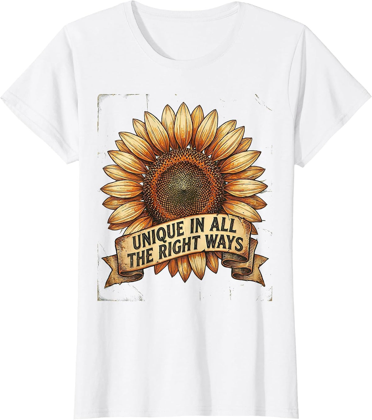 Women's Unique In All The Right Ways Down Syndrome Awareness T-Shirt - White