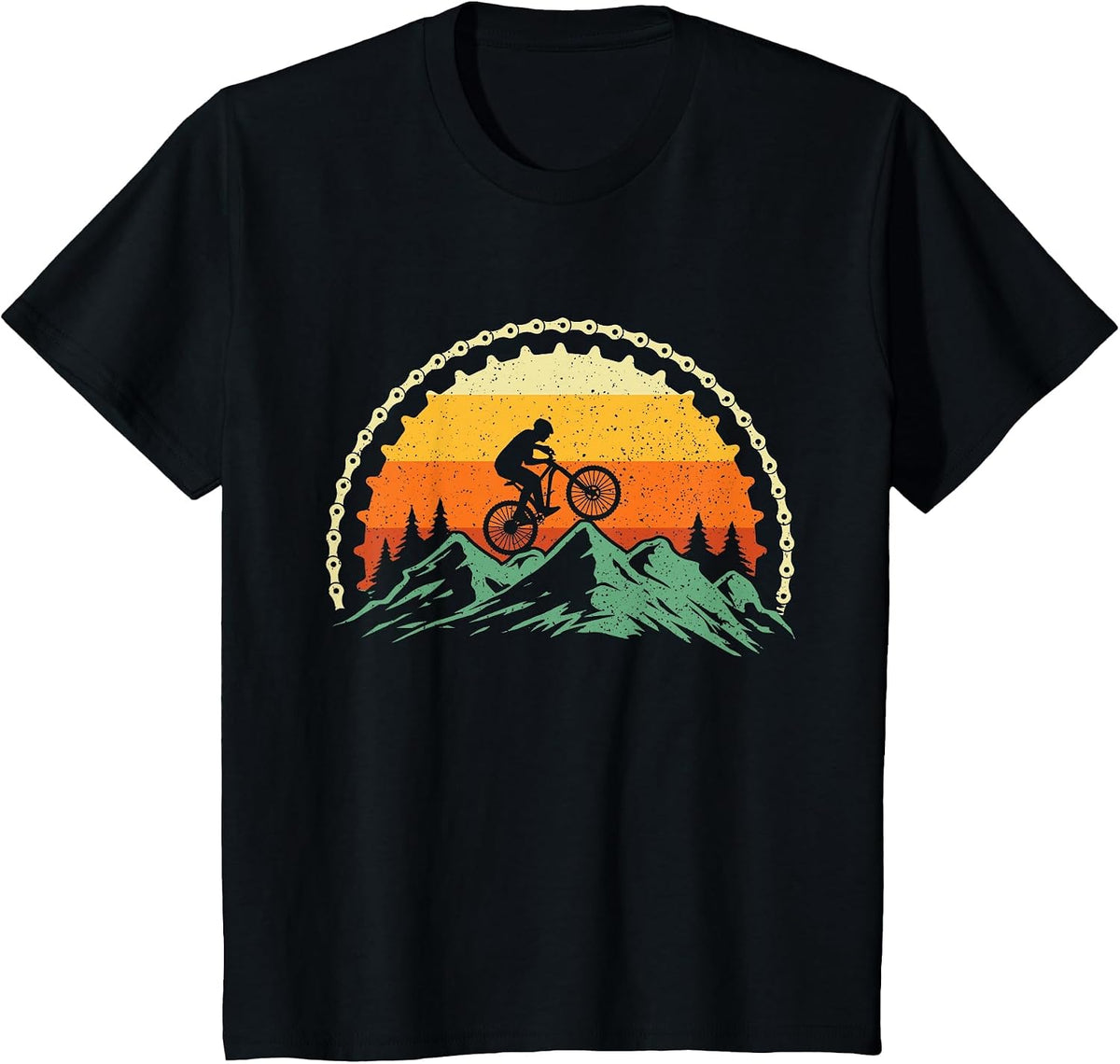 Mountain Biking Gear - Bike Rider MTB Lover Cyclist Downhill T-Shirt - Black