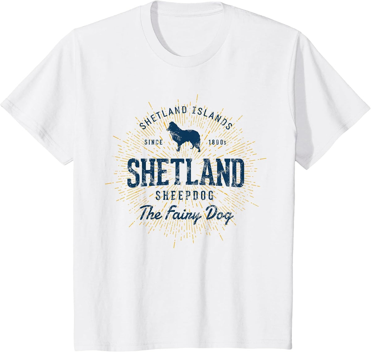 Vintage Sheltie Shetland Sheepdog Retro T-Shirt - White