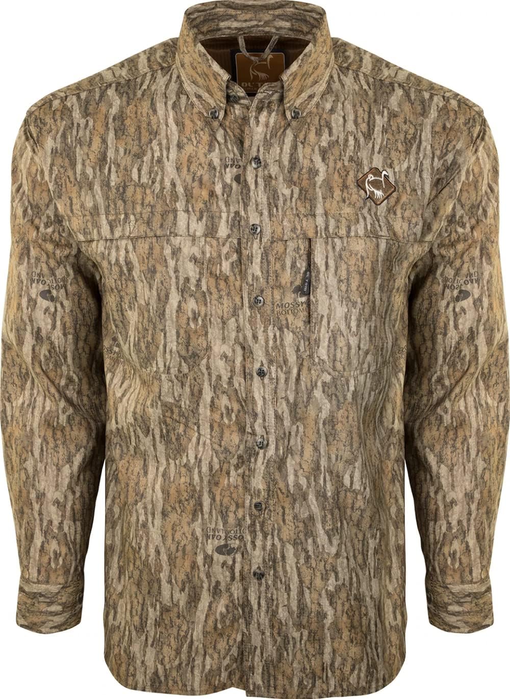 Ol' Tom Men's Mesh Back Flyweight Shirt Long Sleeve Polyester Mossy Oak. - As Pictured