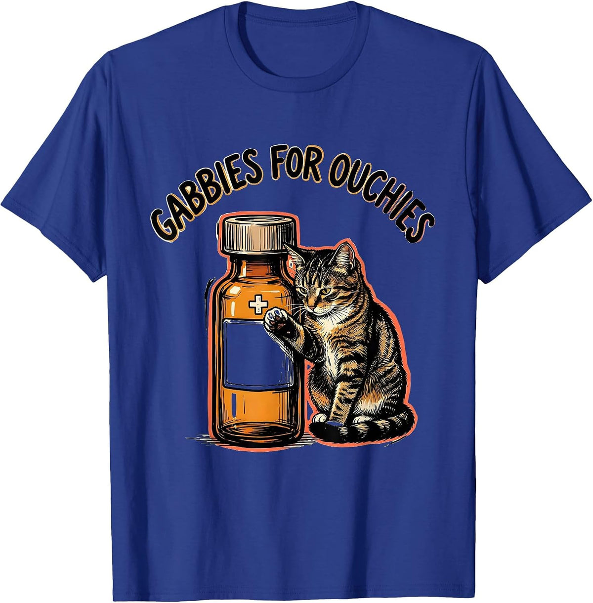Men's Gabbies For Ouchies Funny Vet Tech Veterinary Medicine T-Shirt - Royal Blue