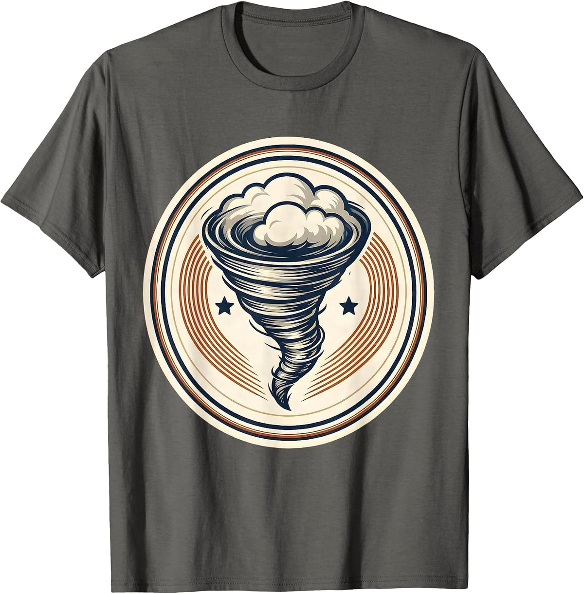 Men's Cheerful Tornado Weather Storm Chaser Meteorology Humor T-Shirt - Asphalt Grey