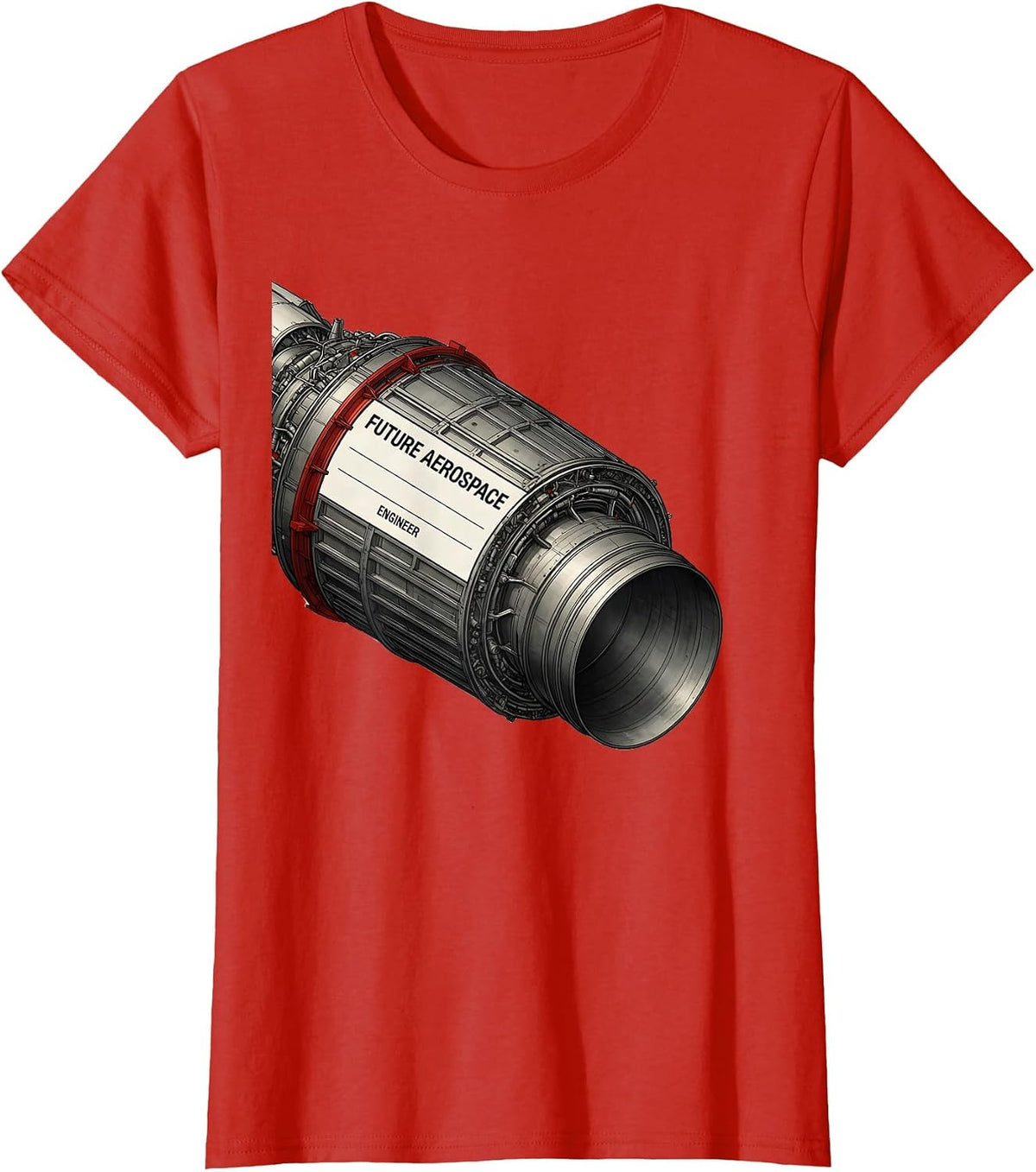 Future Aerospace Engineer Nerdy Engineer STEM Student Gift T-Shirt - Red