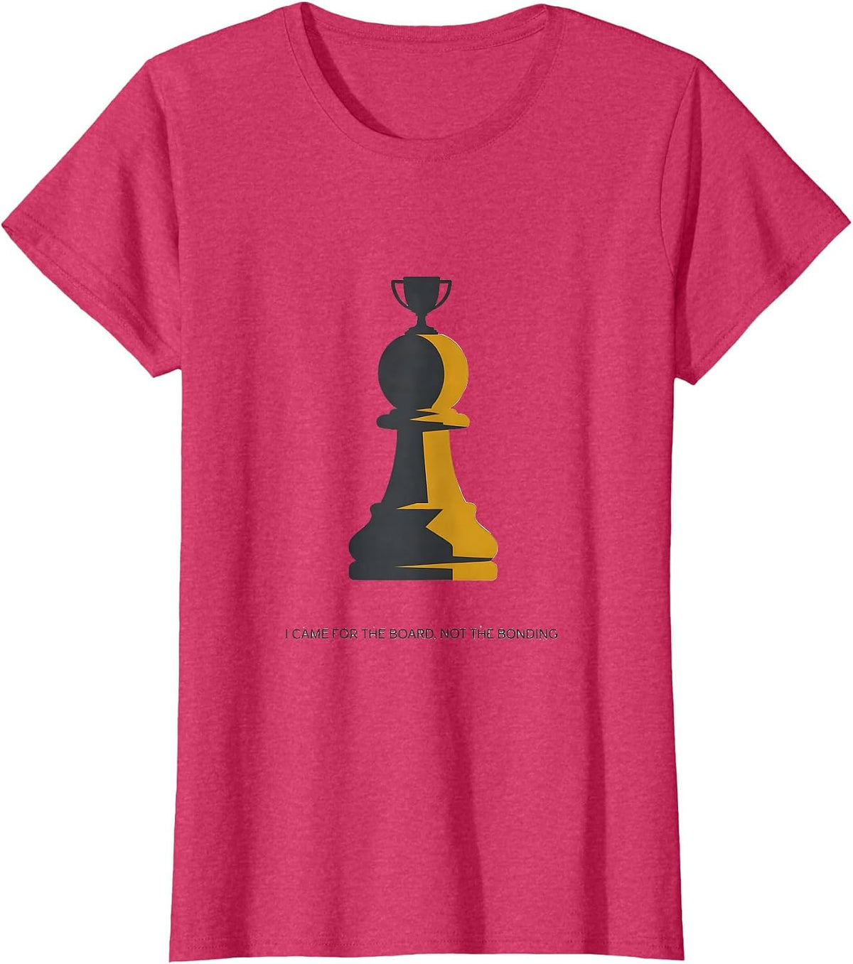 Women's I Came For The Board, Not The Bonding Funny Game Night Host T-Shirt - Red Heather