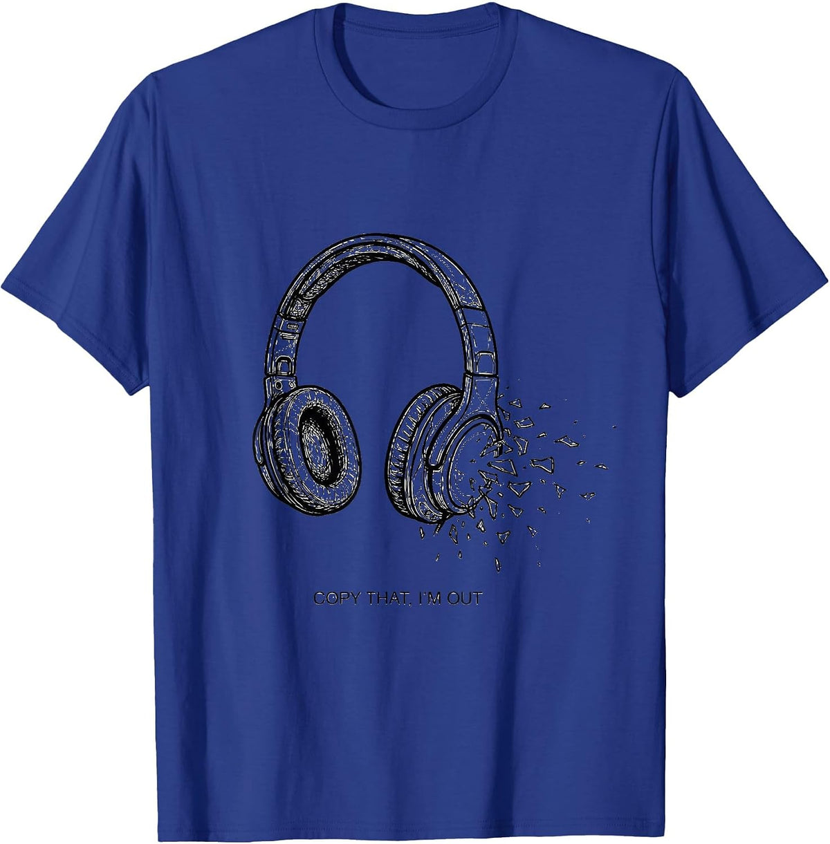 Men's Copy That, I'm Out Funny Ham Radio Operator Hobbyist Humor T-Shirt - Royal Blue