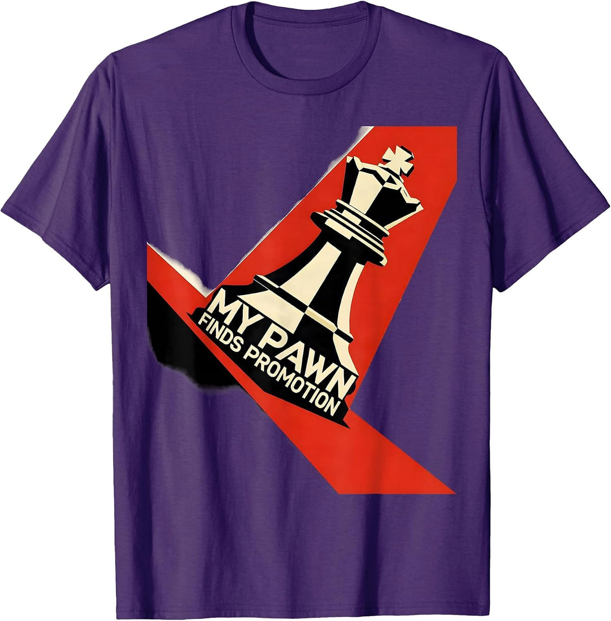 My Pawn Finds Promotion Funny Chess Player Gift Chess Lover T-Shirt - Purple