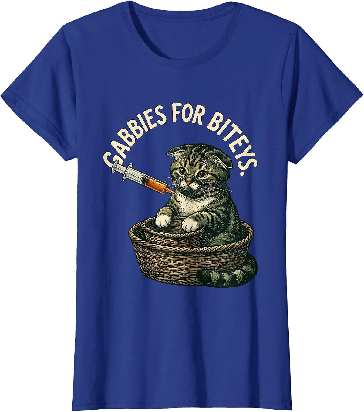 Women's Gabbies For Biteys Vintage Vet Tech Halloween Veterinary T-Shirt - Royal Blue