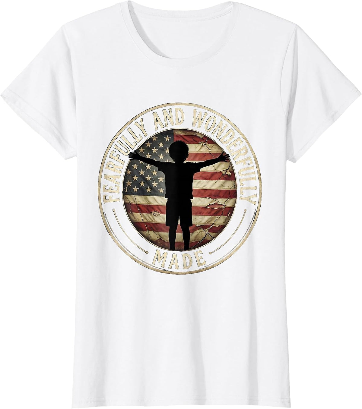 Fearfully and Wonderfully Made Down Syndrome Awareness T-Shirt - White
