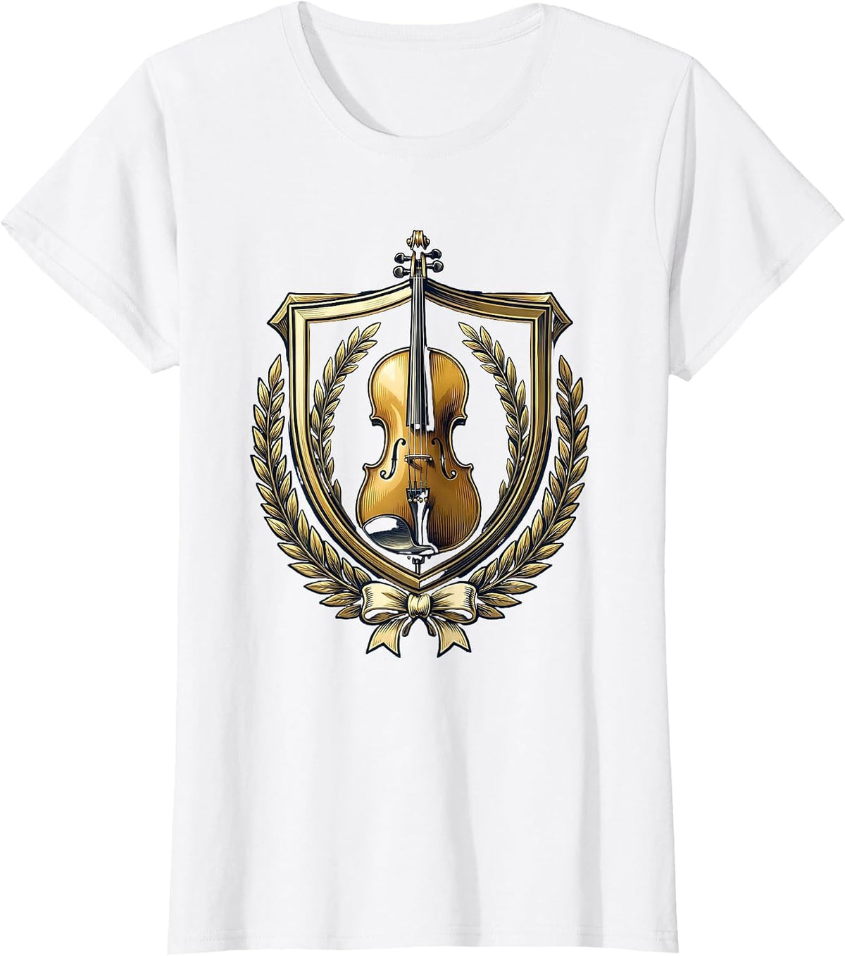 Cello Spotlight Music Teacher Illustration T-Shirt - White