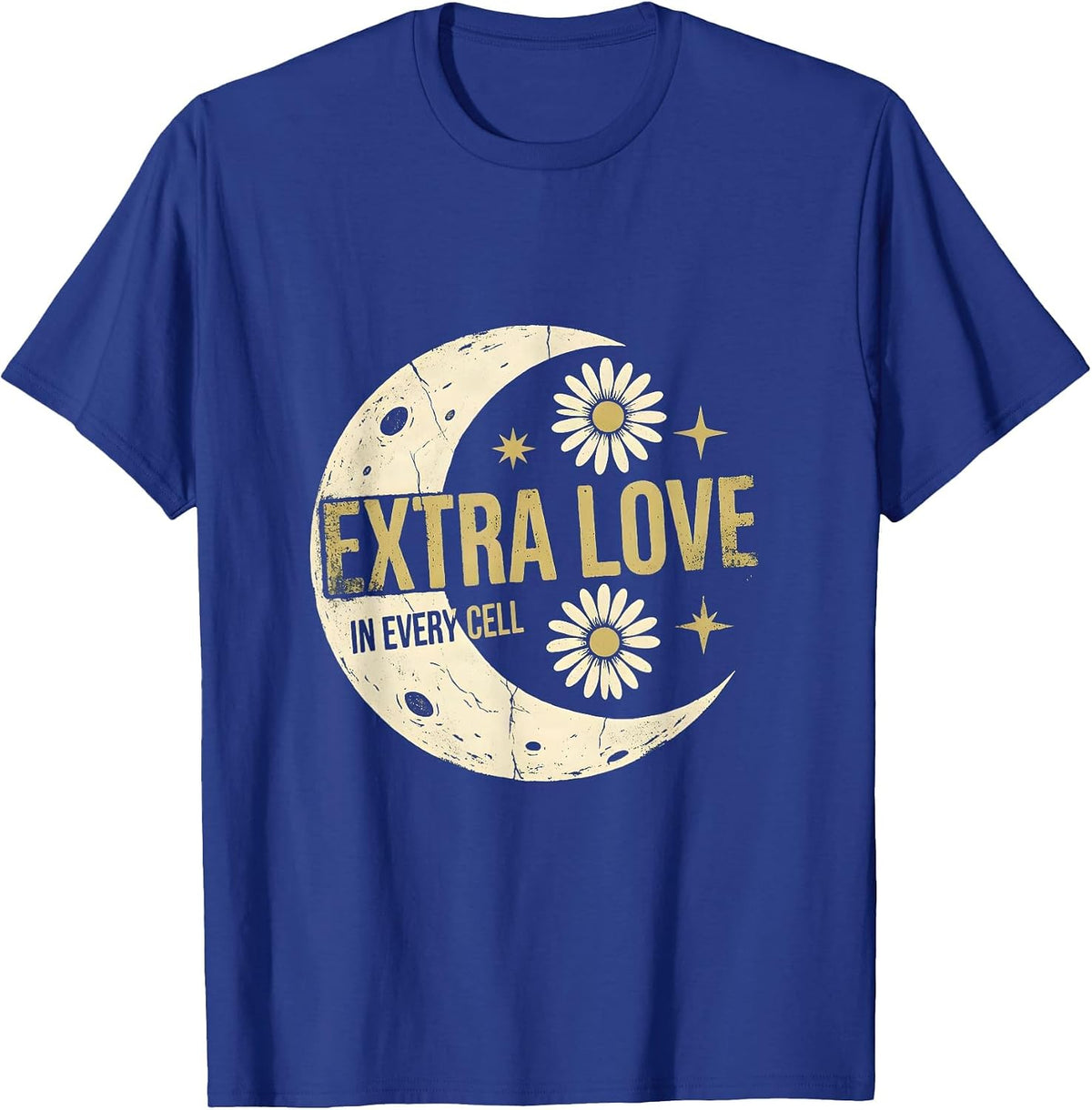 Men's Extra Love In Every Cell Down Syndrome Awareness T-Shirt - Royal Blue