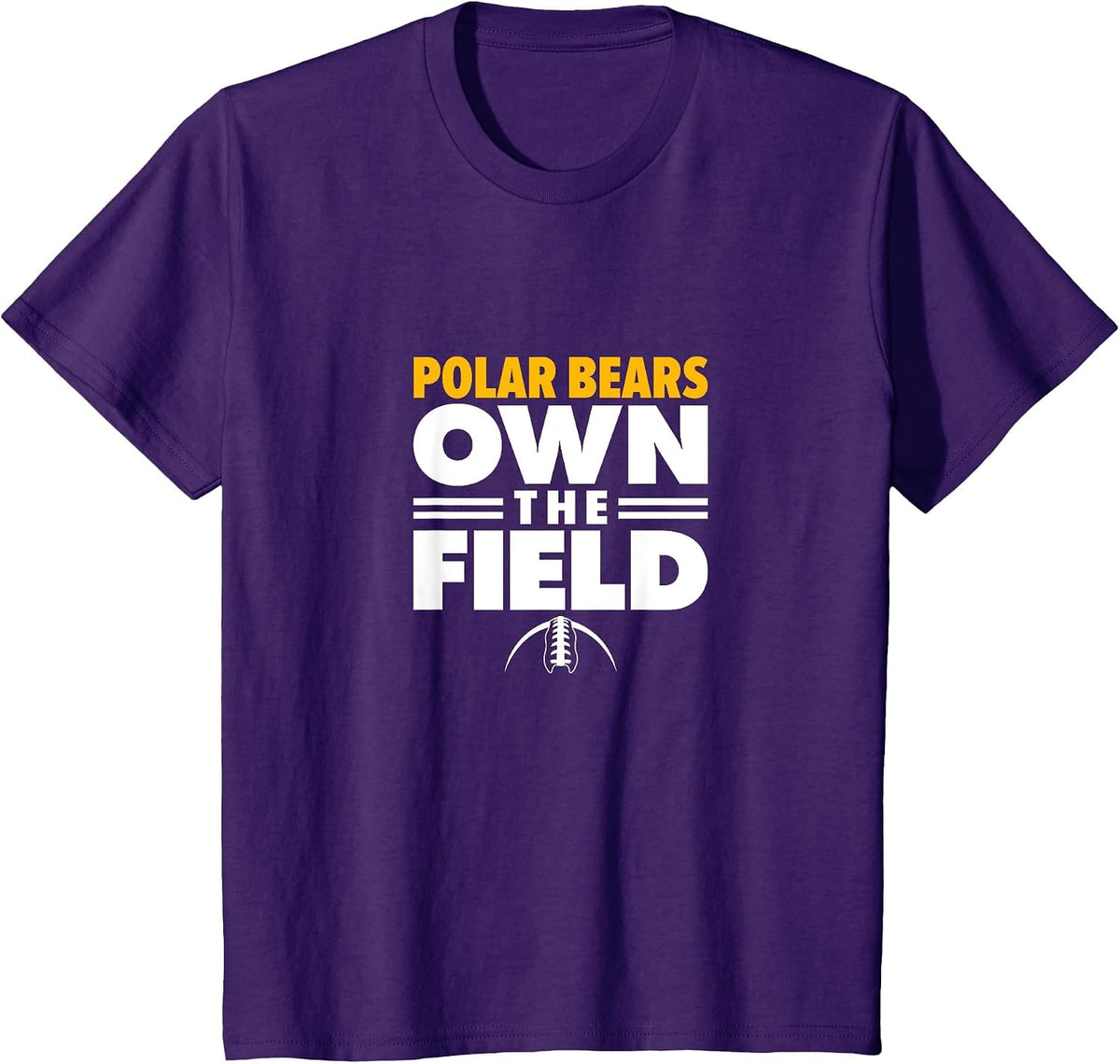 Jackson Polar Bears Own the Field T-Shirt - Purple