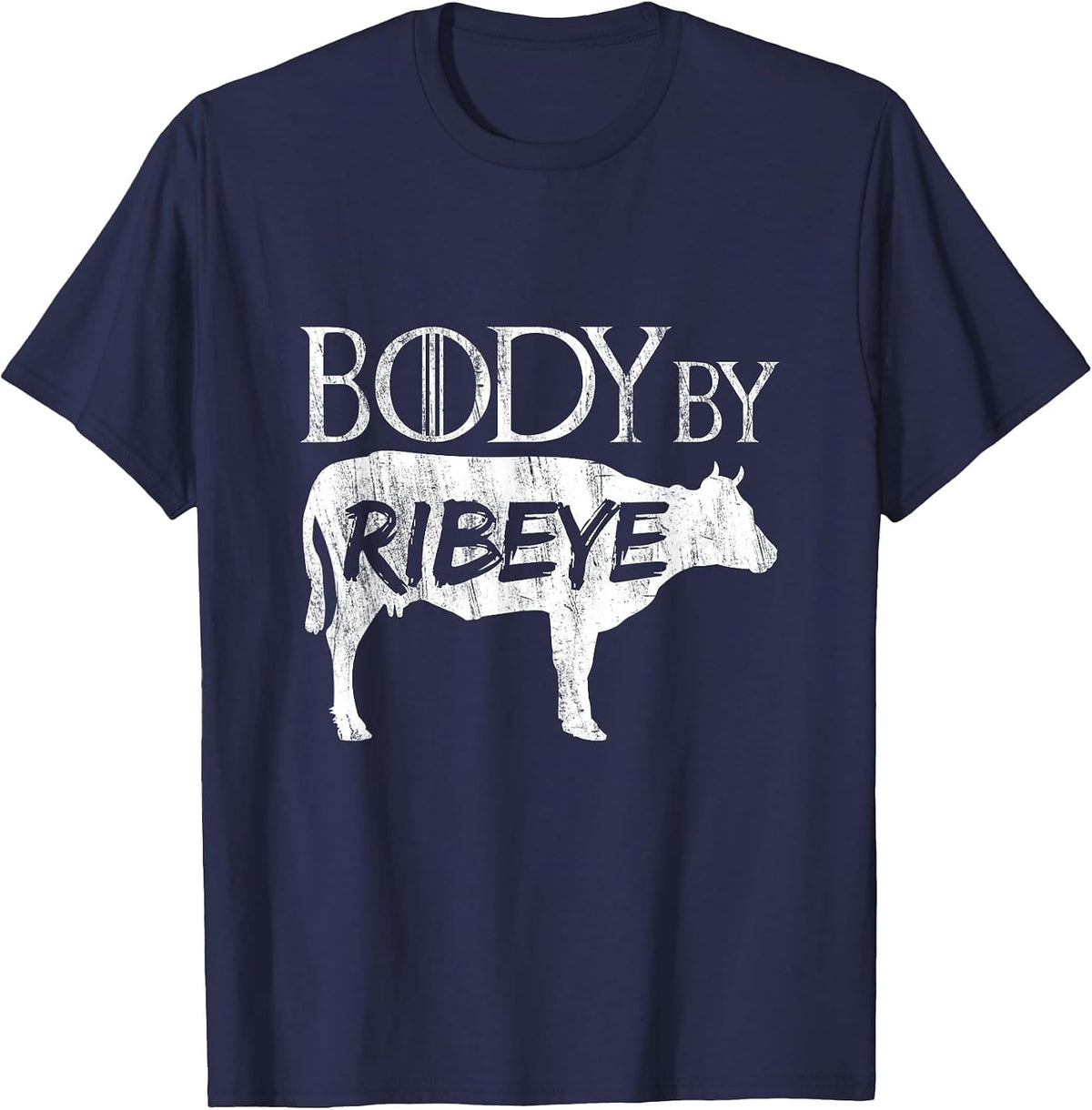 Ribeye Carnivore Diet T-Shirt Body T-Shirt - Navy Blue