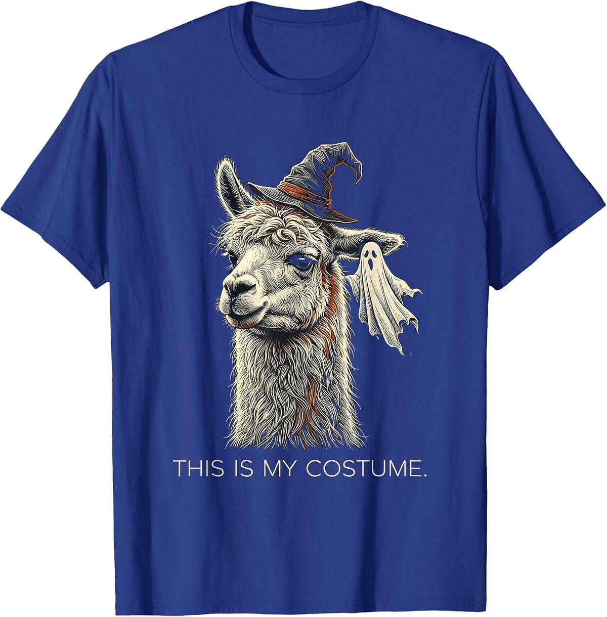 Men's This Is My Costume Funny Llama Halloween Novelty T-Shirt - Royal Blue