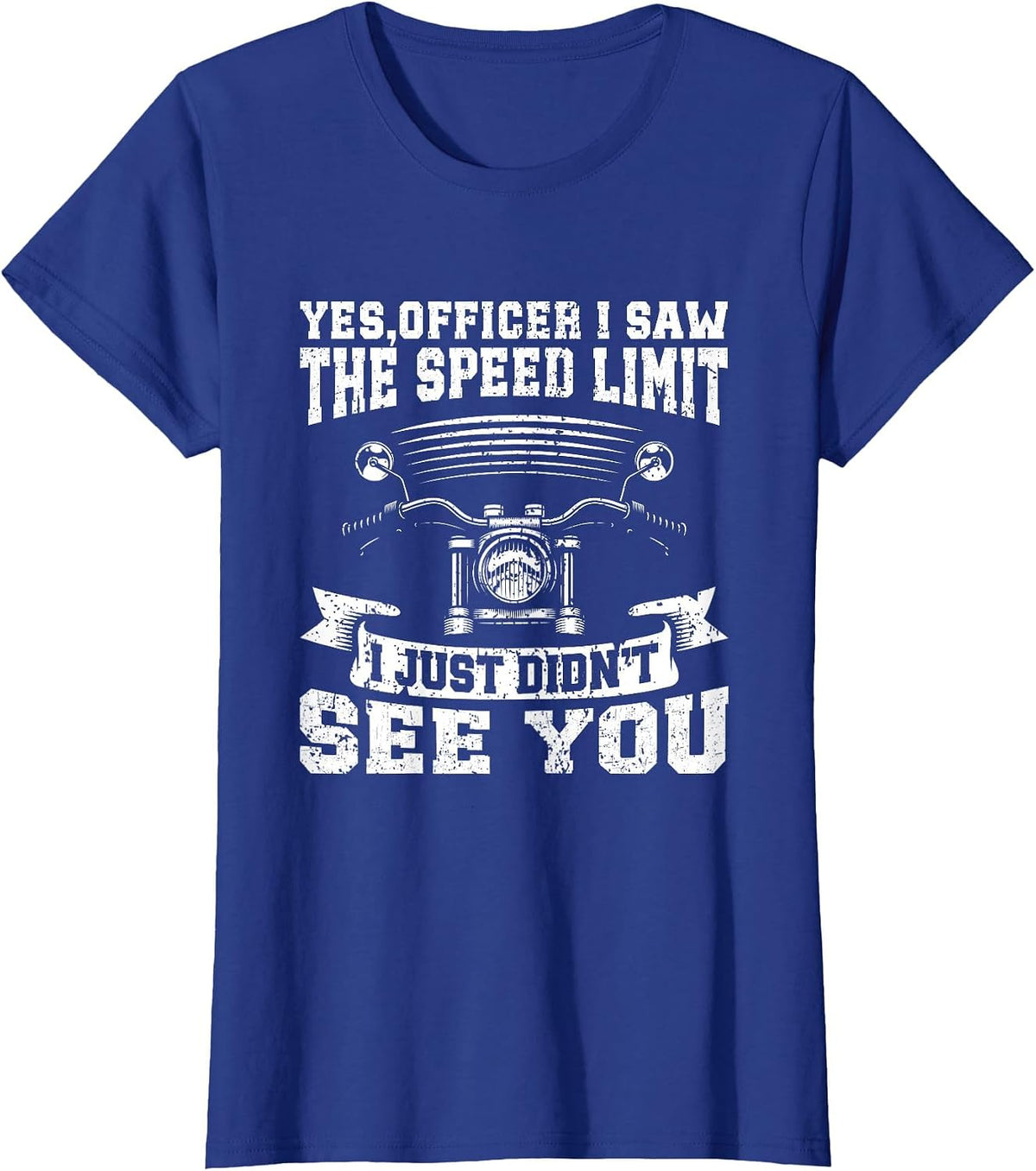 Funny Motorcycle Lover Graphic Women Men Motorbike Rider T-Shirt - Royal Blue