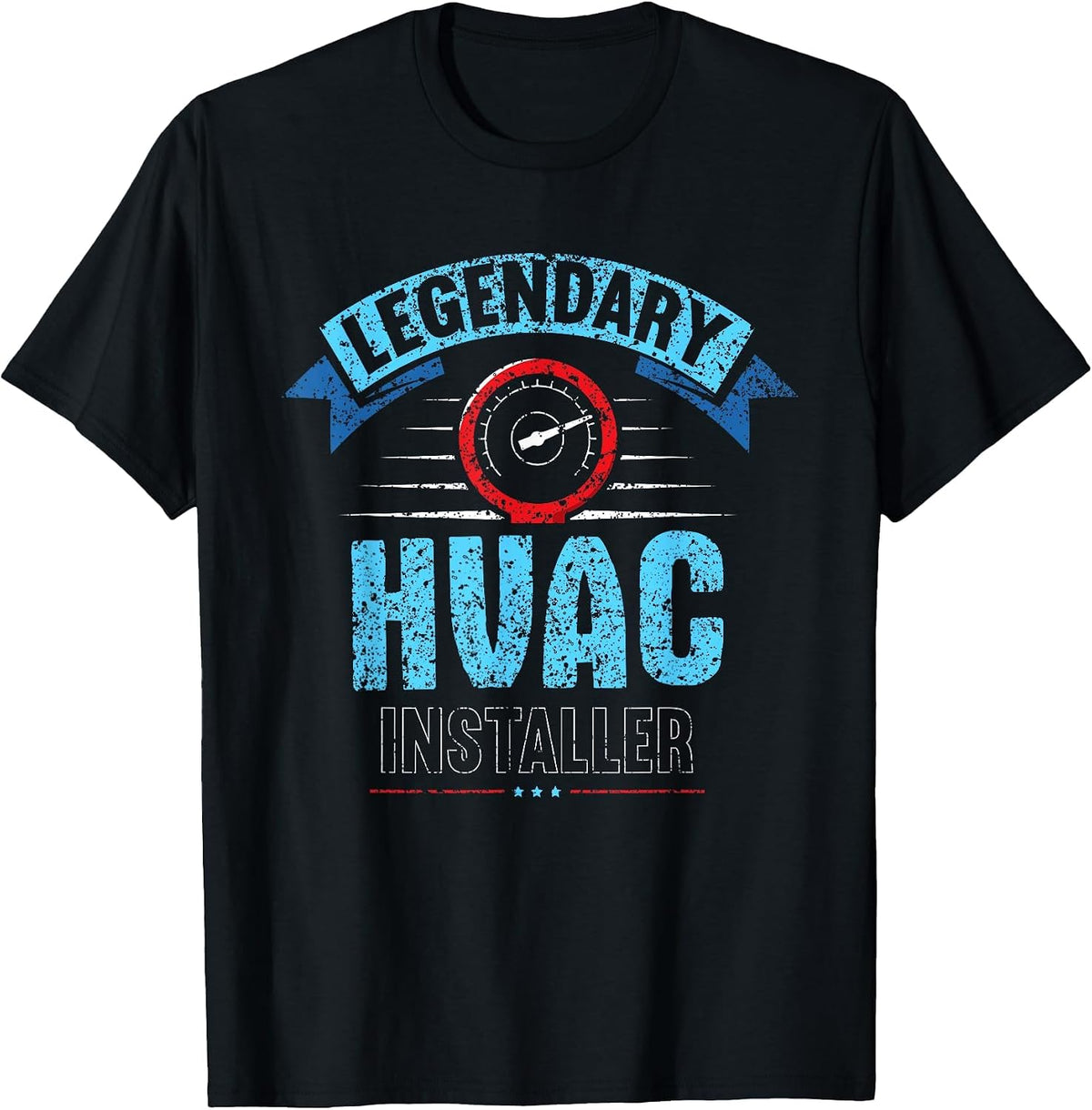 Legendary HVAC Installer Profession Tech Technician HVAC T-Shirt - Black