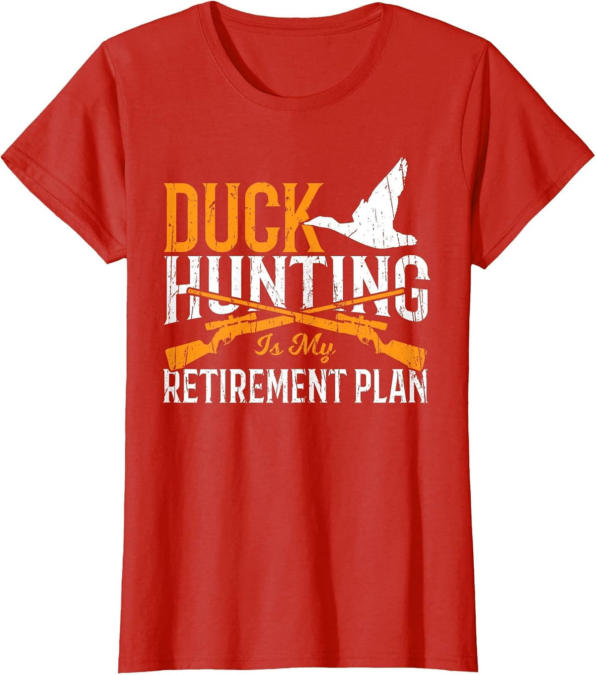 Duck Hunting Retirement Men Retirement Duck Hunter T-Shirt - Red