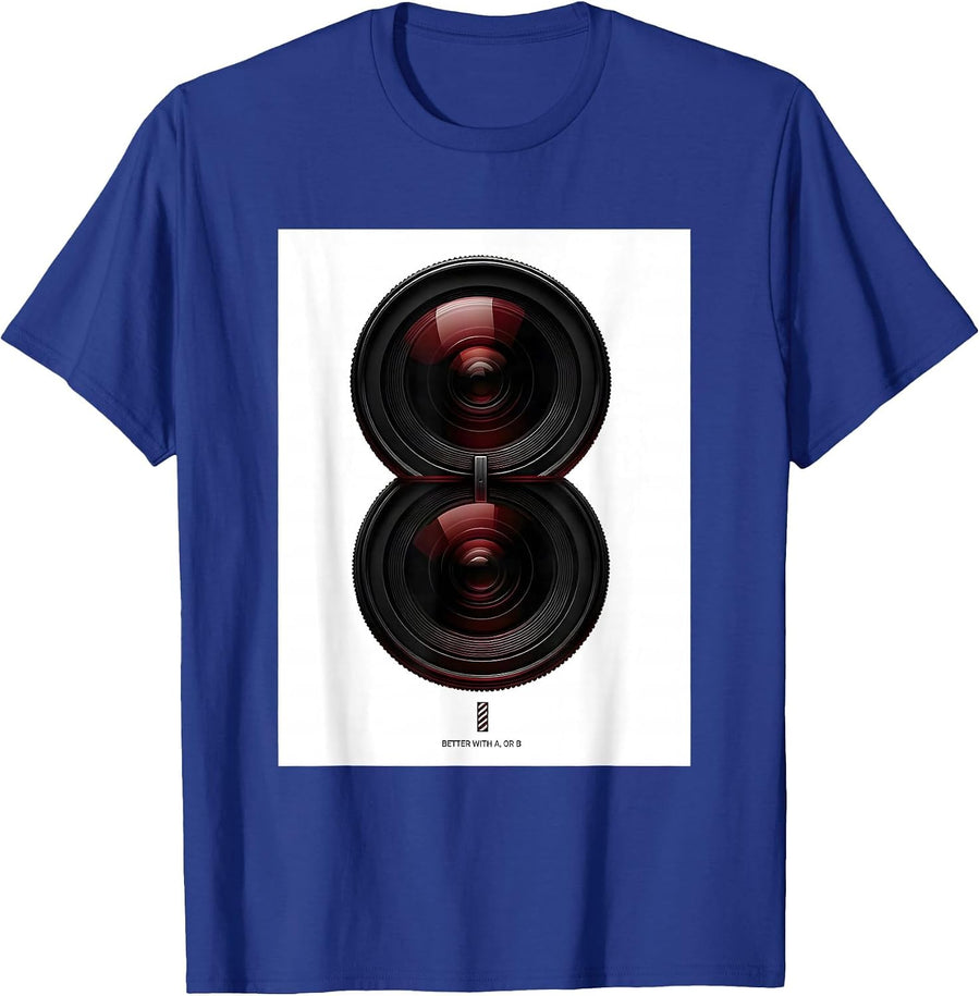 Better With A, Or B Funny Optometrist Eye Doctor Gift T-Shirt - Royal Blue