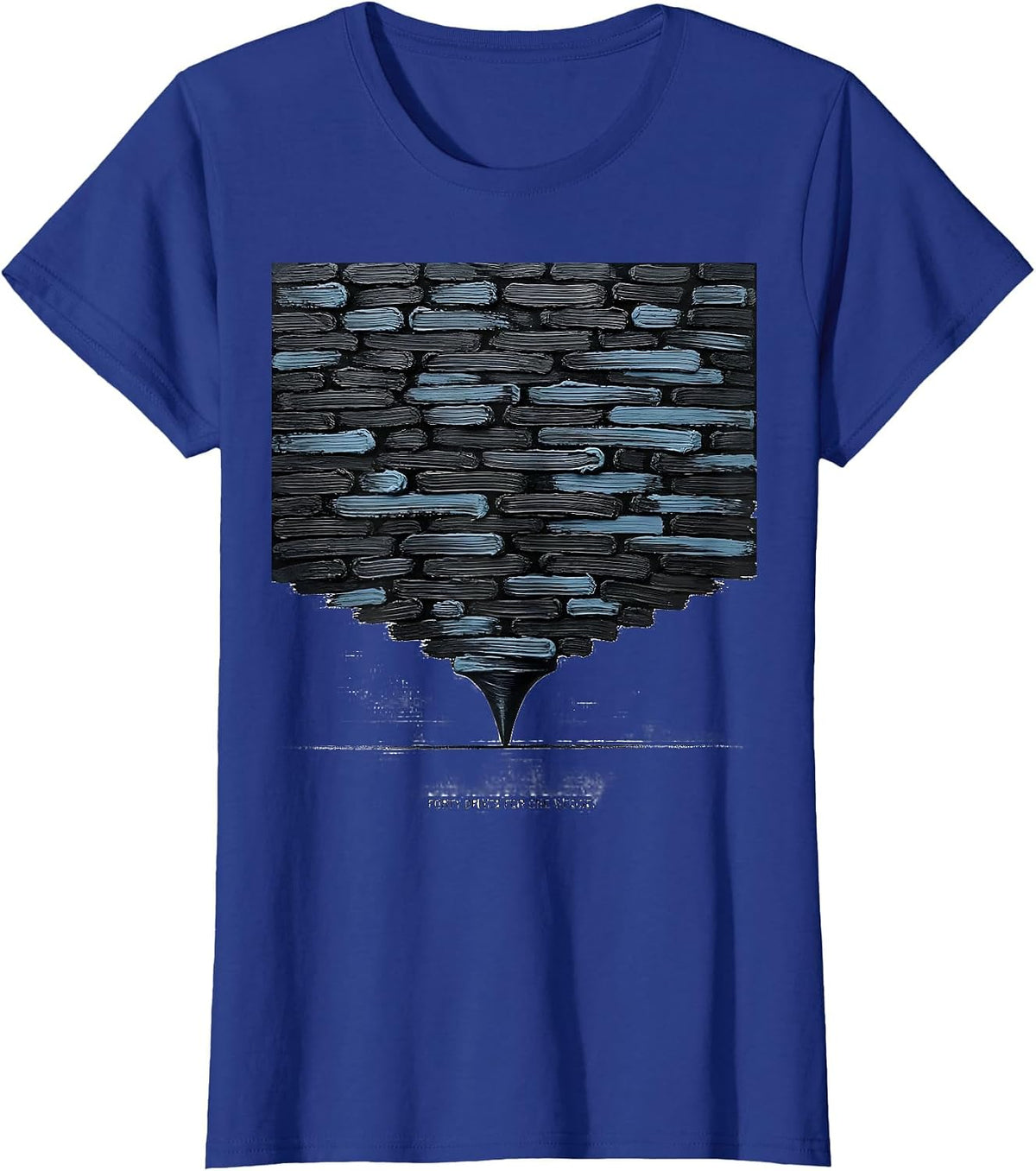 Women's Forty Drives For One Wedge Funny Storm Chaser Tornado T-Shirt - Royal Blue