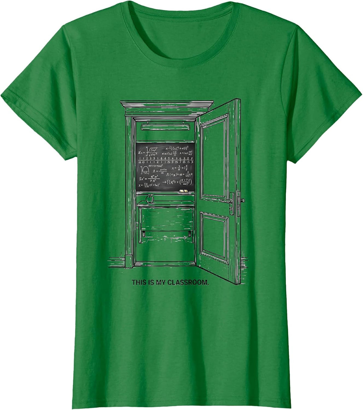 This Is My Classroom Fifth Grade Teacher Design T-Shirt - Kelly Green
