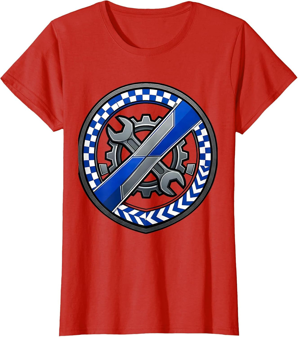 Valley Forge Automotive Wrench and Gear Graphic T-Shirt - Red