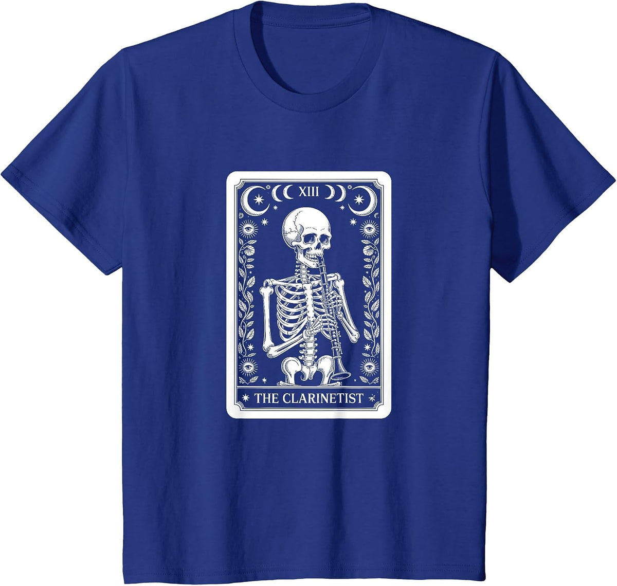 The Clarinetist Tarot Card, Clarinet Player T-Shirt - Royal Blue