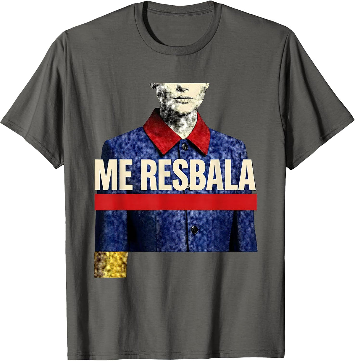 Me Resbala Funny Latino Heritage Spanish Slang Humor T-Shirt - Asphalt Grey