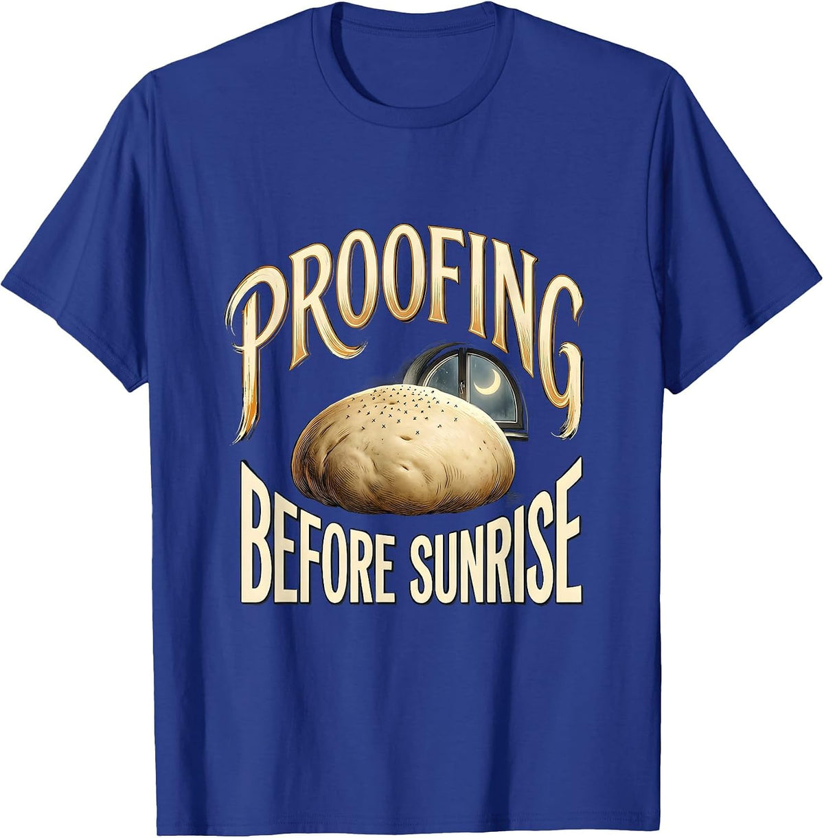 Proofing Before Sunrise Funny EMT Paramedic First Responder T-Shirt - Royal Blue