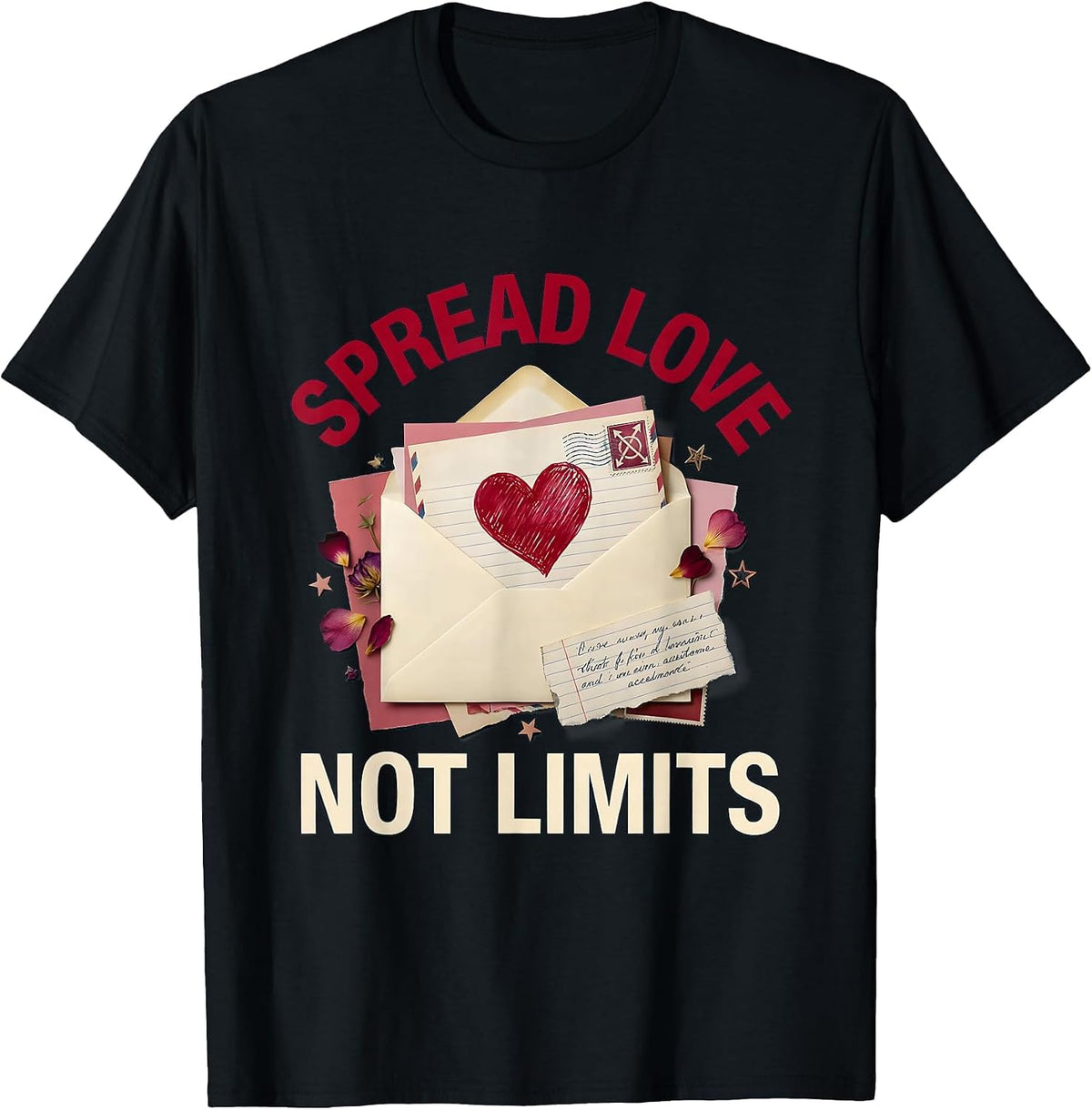 Men's Spread Love Not Limits Down Syndrome Awareness T-Shirt - Black